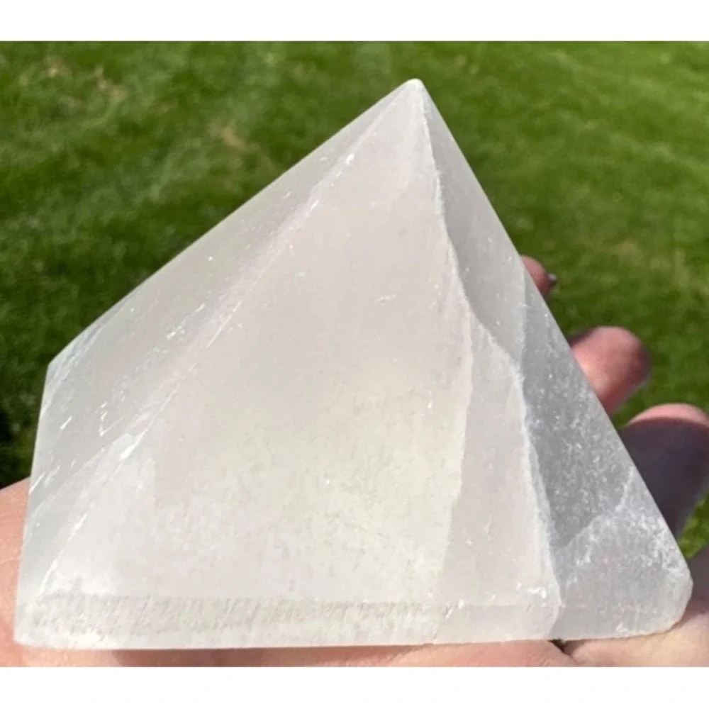 Selenite Crystal Pyramid, Crystal Charging, Crystal Cleansing, Selenite, Crystal